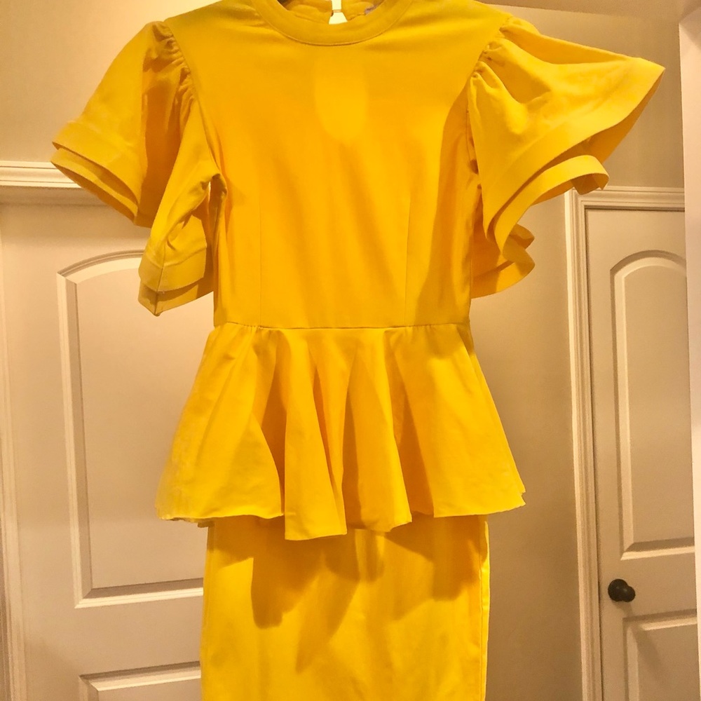 Ruffle cocktail dress